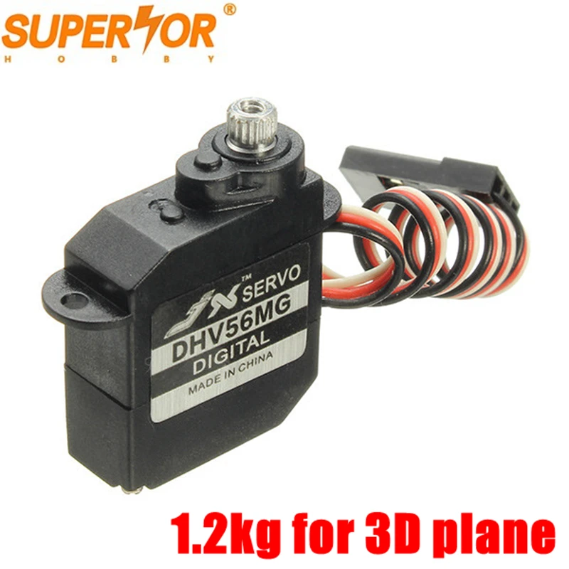 JX servo DHV56MG 5.6g Digital Coreless Metal Gear 1.2kg for 3D plane for parkflyer glider KST X06 Dymond D47 Tahmazo TS-1002