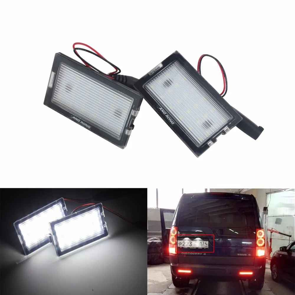 ANGRONG 2x License Number Plate White LED Light For Land Rover Discovery 3/ 4 Land Rover Range Rover Sport (CA293)