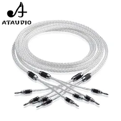 ATAUDIO 8ag czyste srebro-plated OCC głośnik Hifi kabel Hi-end przewód głośnikowy do wzmacniacza i CD