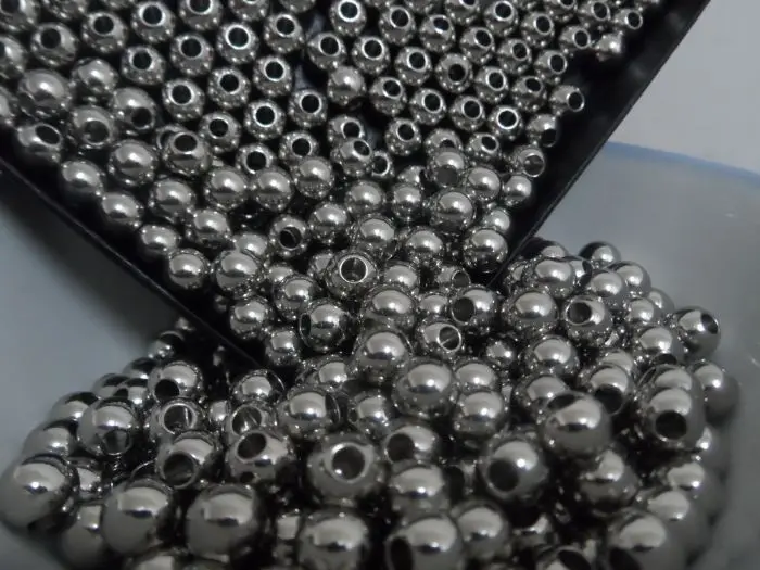 wholesale 500pcs/bag  Surgical Stainless Steel  loose beads Solid Ball jewelry finding / making DIY Heavy 8mm