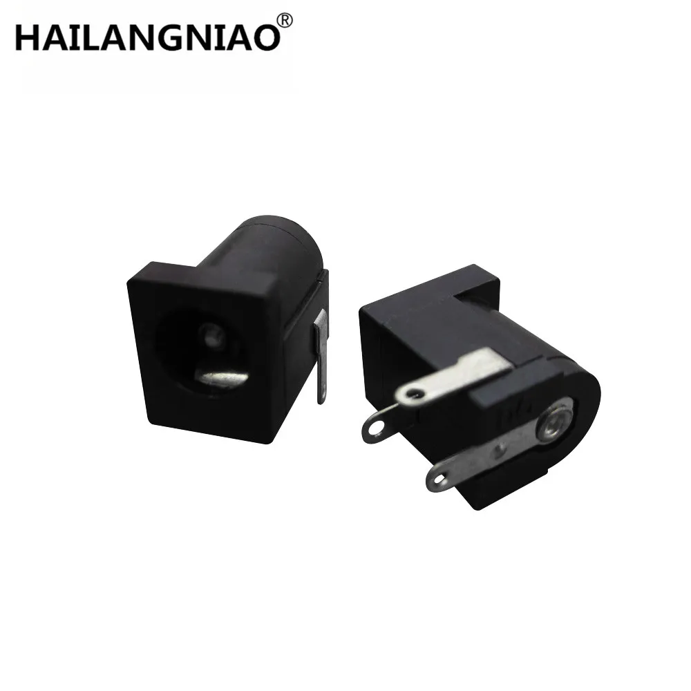 100 قطعة/الوحدة عالية الجودة DC جاك DC-005 2.0 DC005 الطاقة المقبس ، 5.5 مللي متر 2.1 مللي متر شقة رئيس قوة أنثى التوصيل 5.5x2.1 مللي متر ، توريد جاك