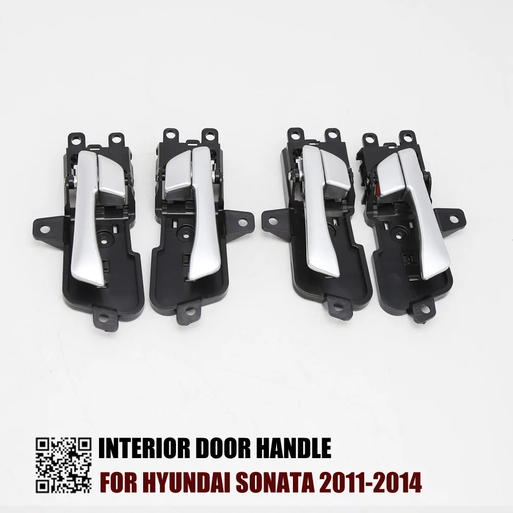 4PCS ONE SET INTERIOR  DOOR HANDLE FOR HYUNDAI SONATA 2011-2014 RH:82620-3S010 LH:82610-3S010