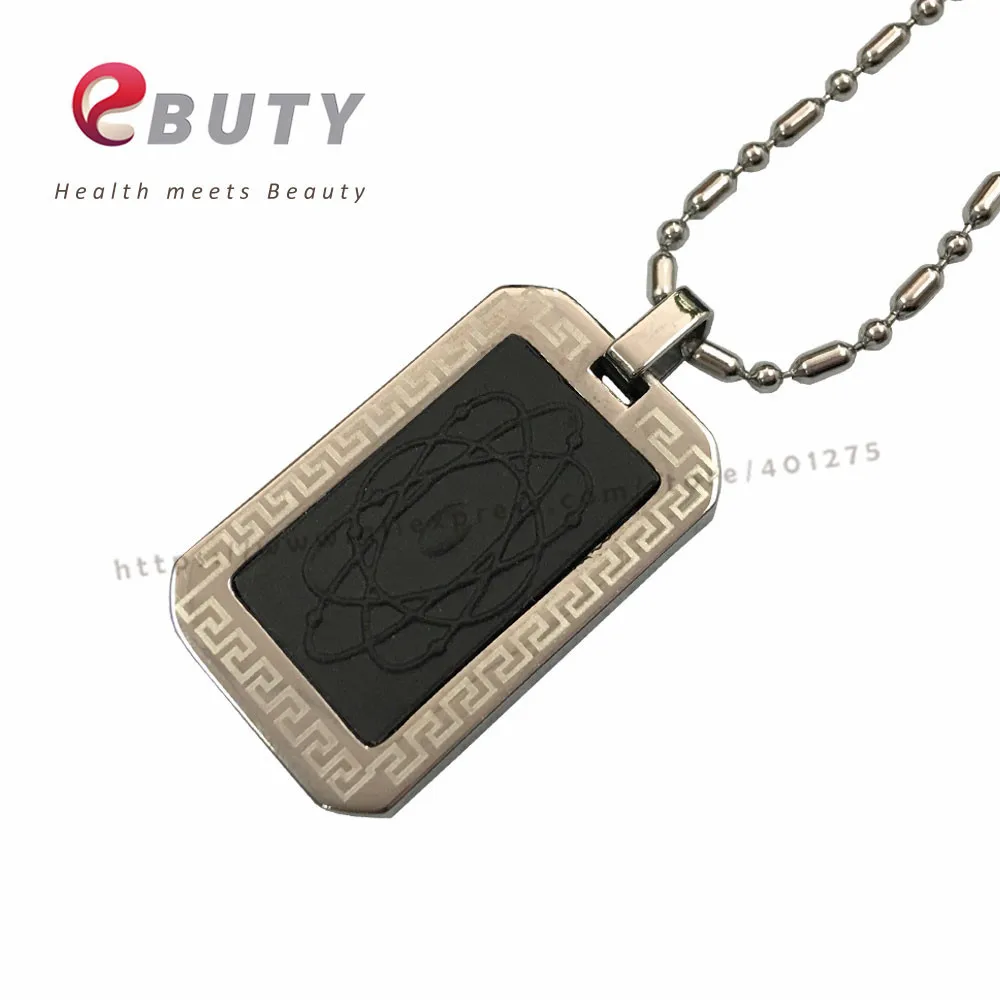 EBUTY Fashion Pendant Bio Scalar Energy Pendants +Nano Card + Gift box 4 in 1 Energy Ball Magnetic Charms 2pcs/lot