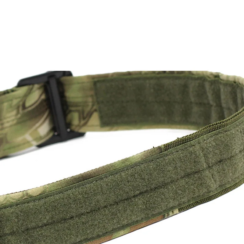 CQB Rappel Belt con fibbia in metallo cintura tattica softair di sopravvivenza regolabile cintura da caccia