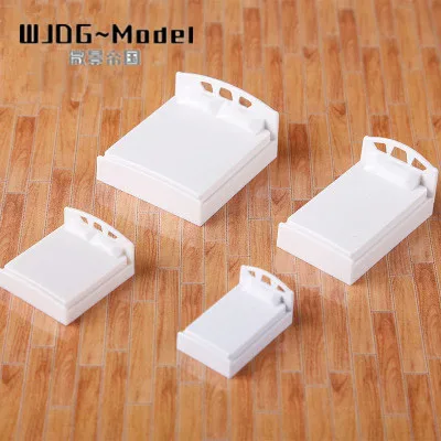 

Sand table model material bed bed double bed interior accessories DIY accessories entourage of bed 5pcs