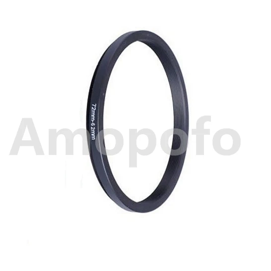 72mm-62mm Step-Down Metal lens filter Adapter Ring/72mm Lens to 62mm UV CPL ND Accessory