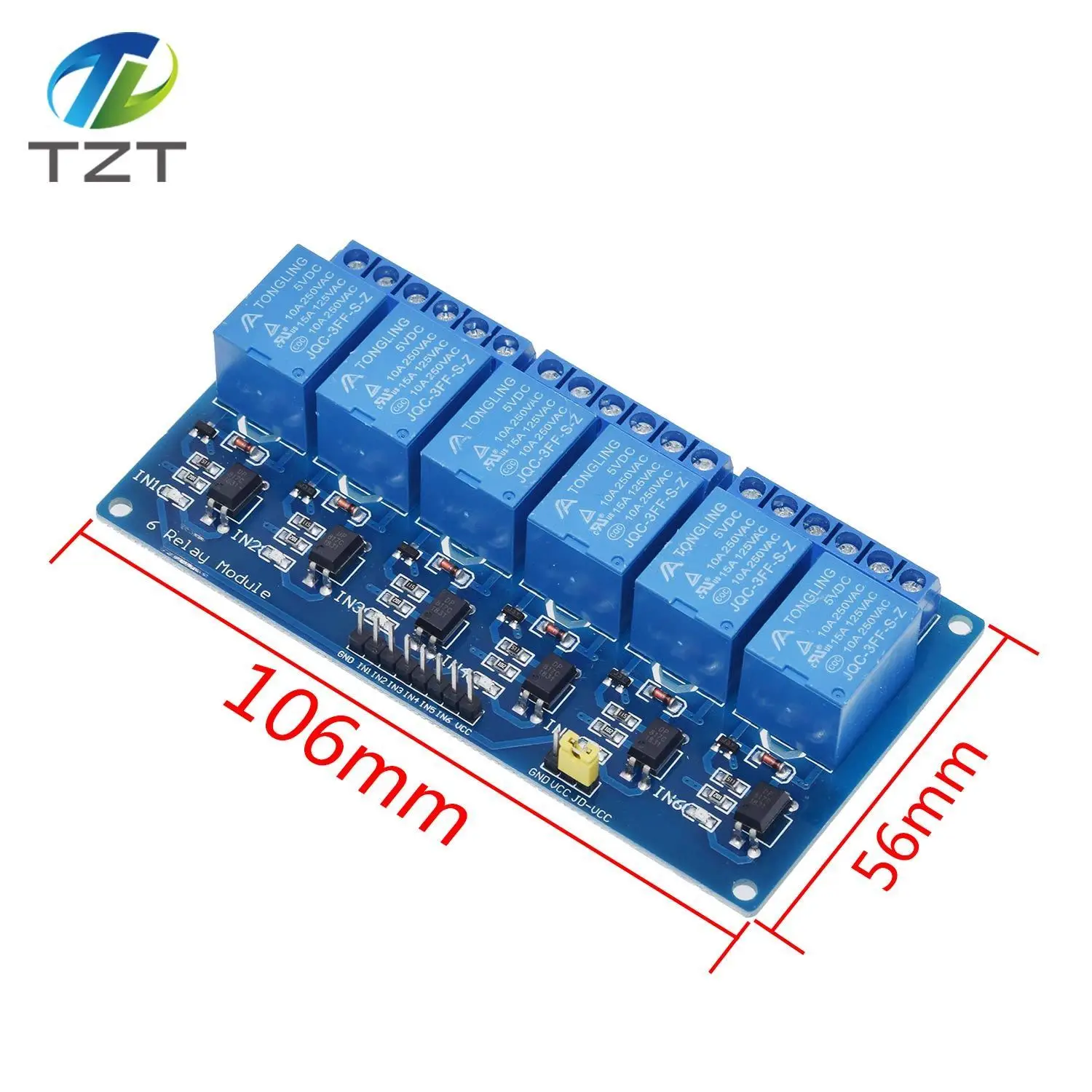 1/3 Stück 5V 1 2 4 6 8 Kanal Relaismodul mit Optokoppler Relaisausgang 12V 1 2 4 8 Wege Relaismodul für Arduino Raspberry Pi – Detail 33