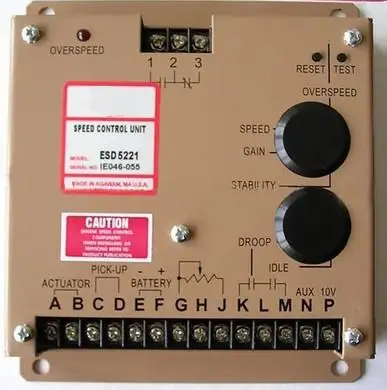 

Free Shipping ESD5221 SPEED CONTROL UNIT Generator accessories speed controller governor speed control board