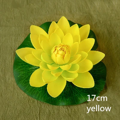 10pcs 17cm=6.69inch  Artificial Lotus Flowers Water Lily For Garden Wedding Decoration diy flowers for decoration