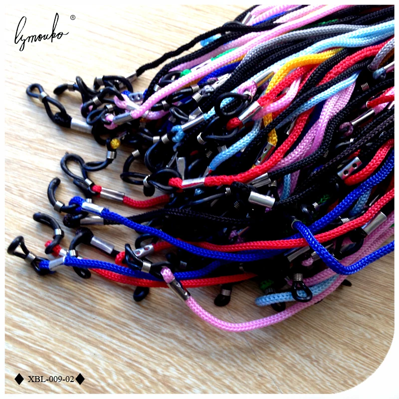 Lymouko 100pcs/Lot Multicolor Nylon Glasses String Cord Holder Sunglasses for Sport Eyeglasses Lanyard Neck Rope Strap