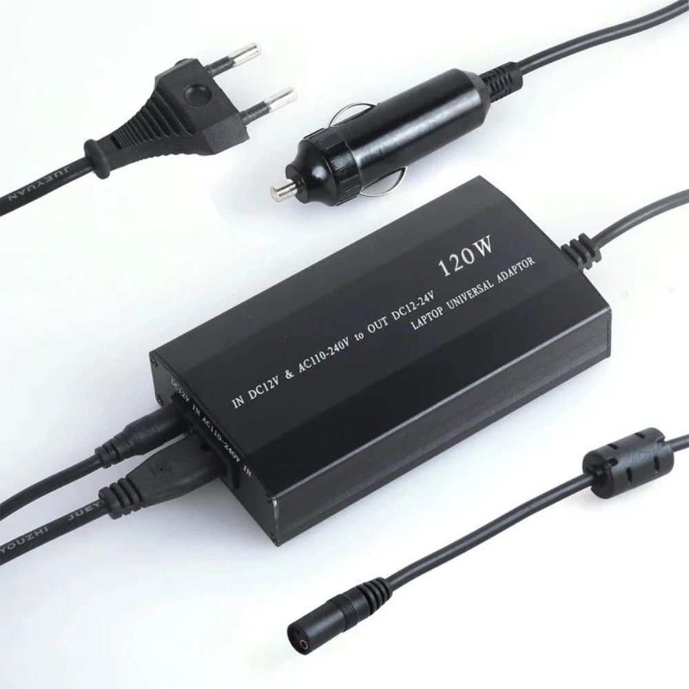 120W Aluminium case Home Vehicle Charger Power Supply Adaptor Fitting For ipad Notebook Laptop Network Mobile Phone