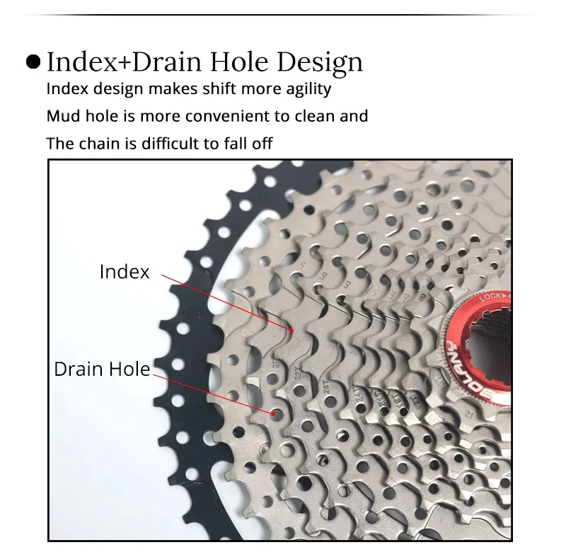 BOLANY MTB 11 Speed bike bicycle cassette Mountain Bicycle freewheel 11-42T Sprockets for Shimano