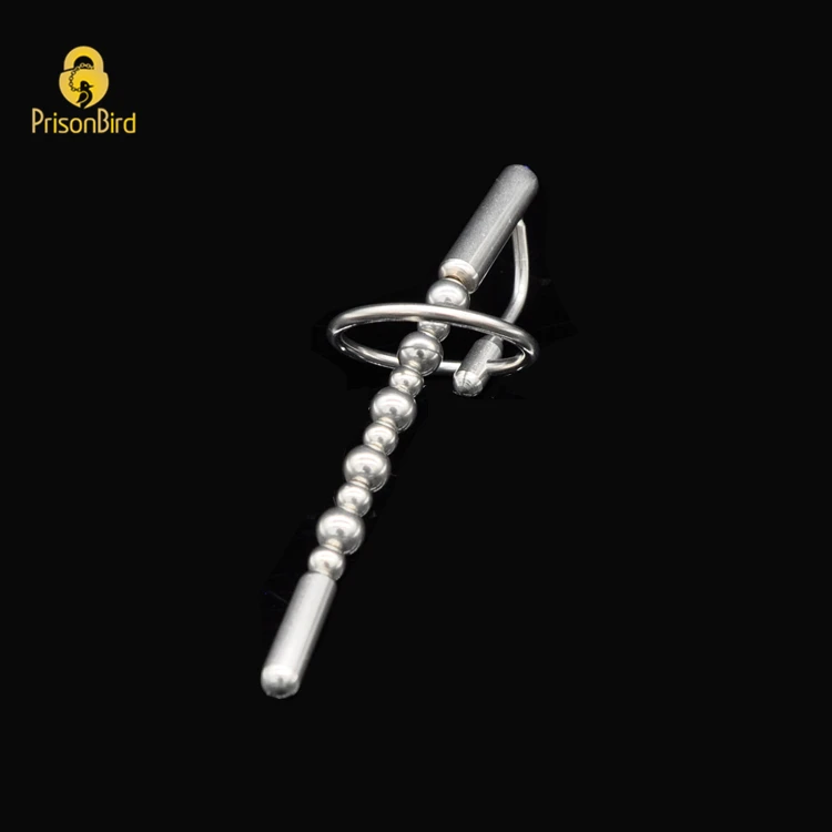 Chaste Bird Male Stainless Steel Urethra Catheter with 2 size Penis Ring Urinary Plug Sex Toy Urethra Stimulate Dilator A012