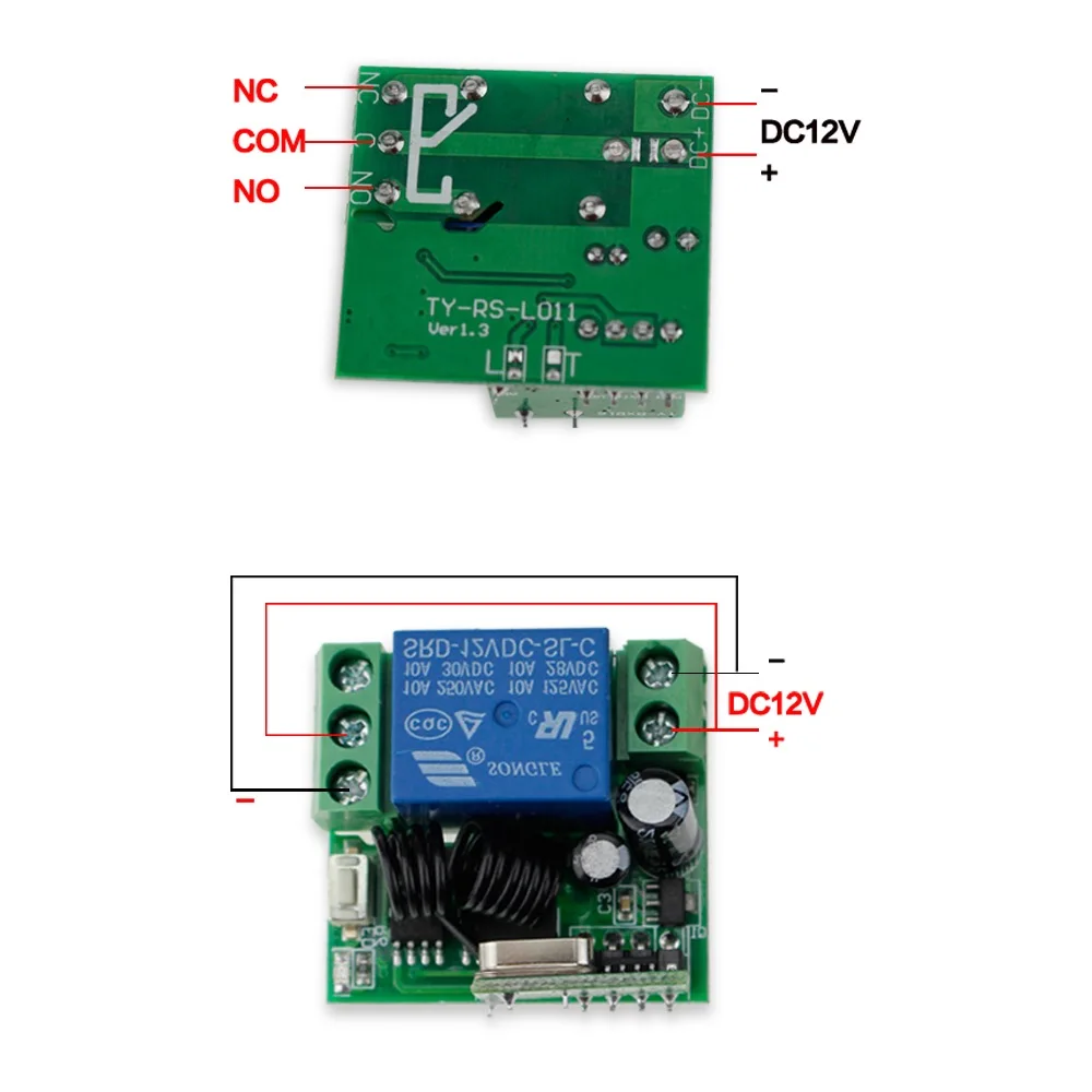 OBO Hands Wireless Door Remote Control Switch DC12V 1CH Channel 315/433MHz for Electric Door Lock Access Control System 30m