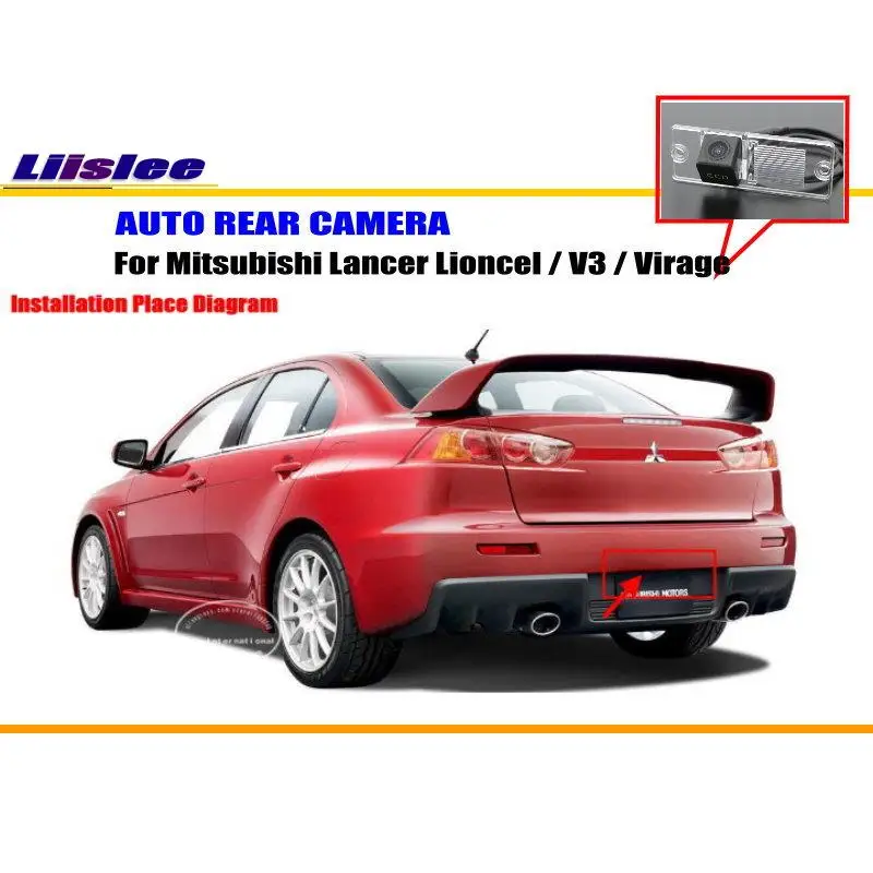 

Для Mitsubishi Lancer Lioncel/V3 сзади Автомобильная камера заднего вида, RCA NTST PAL парковочная задняя Автомобильная HD фотокамера, комплект аксессуаров