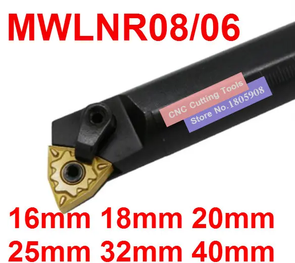 1 قطعة S16Q-MWLNR06/S16Q-MWLNR08/S20R-MWLNR06/S20R-MWLNR08/S25S-MWLNR06/S25S-MWLNR08/S32T-MWLNR08/S40T-MWLNR08 MWLNL08 مخرطة أدوات
