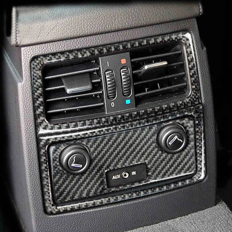 

Accessories for BMW 5 Series E60 Interior Armrest Box Rear Air Condition outlet Vent Cover Trim frame decoration strips Stickers