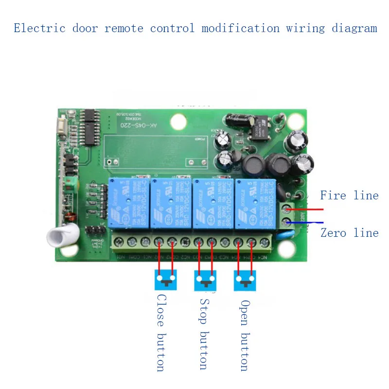 AC 220V-360V 4CH 10A Relay Wireless Remote Switch Light Lamp LED Motor Machine 2000m RF Receiver Transmitter Switch 315/433M