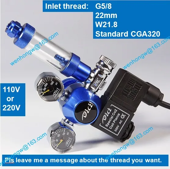 

Aquarium DICI CO2 Regulator, DICI,coil plants! Solenoid Check Valve,The new design of double stability