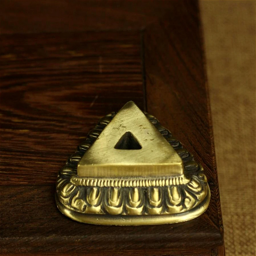 Tibetan Buddha Tantric Vajra pestle Tantra Vajrakilaya phurpa alloy coppering Buddhist with base do the old about 17CM