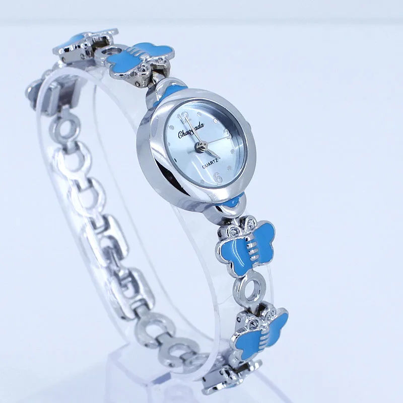 Montre-Bracelet ajustable à Quartz pour filles, couleur papillon, à la mode, nouvelle collection 2019 O12