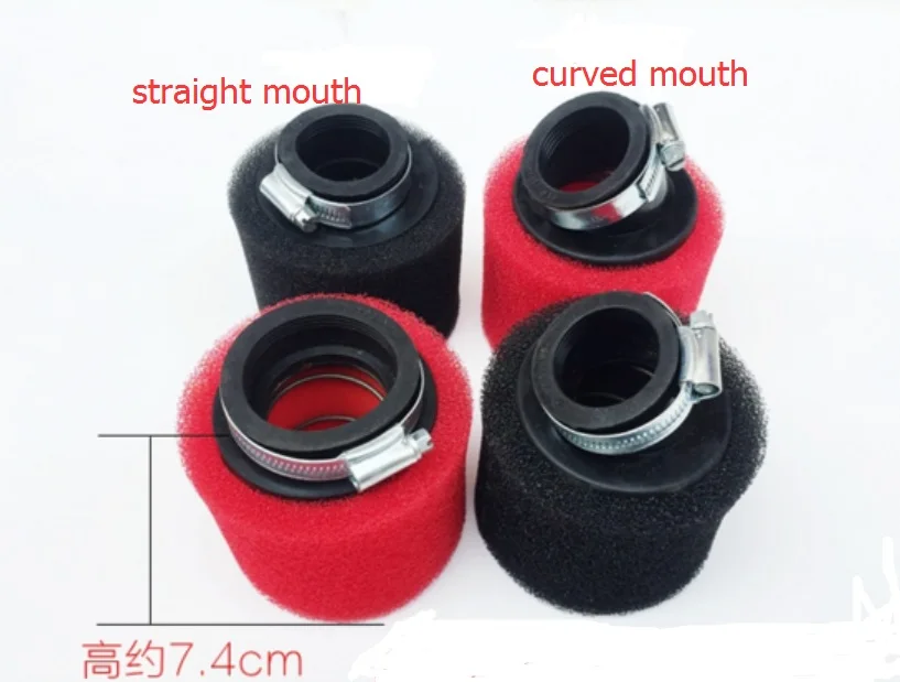 35mm / 38mm / 42mm / 45mm / 48mm Sponge Foam Air Filter Cleaner For 200 250 300CC Motorcycle Snowmobile ATV