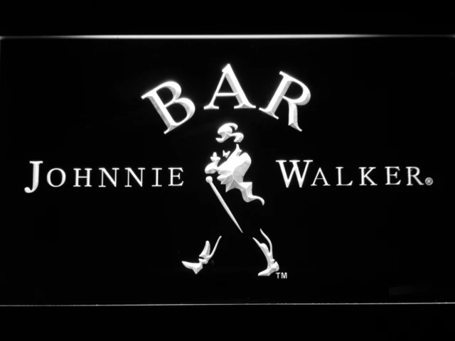 439 BAR Johnnie Walker Whiskey LED Neon Light Signs with On/Off Switch 20+ Colors 5 Sizes to choose