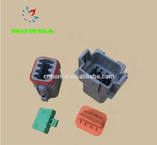 

8 Pin Waterproof Electrical Wire Connector Plug for Deutsch Style Enhanced Seal Shrink Boot Adapter DT06-8S DT04-8P