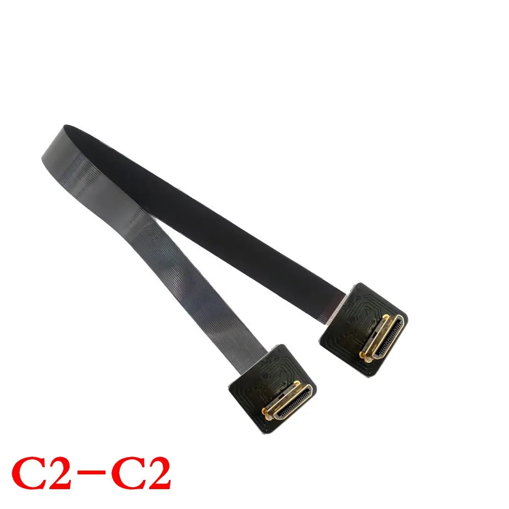 90 graus mini hdmi-macho compatível para macho fpc plano fpv hdmi-cabo compatível para fotografia aérea multicopter 5cm-1m