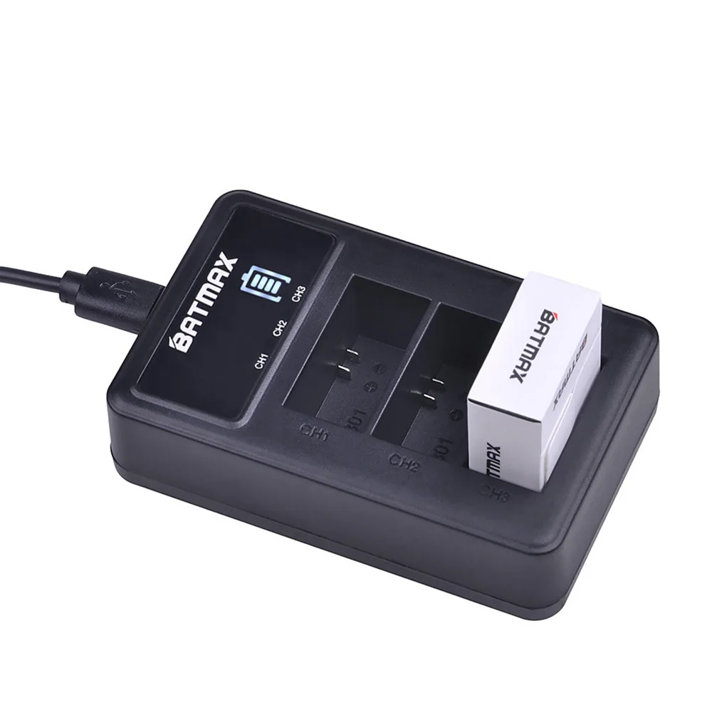 LED 3-slots  USB Battery Charger for Gopro Hero 3 3+ AHDBT-301, AHDBT-201 battery for go pro Accessories