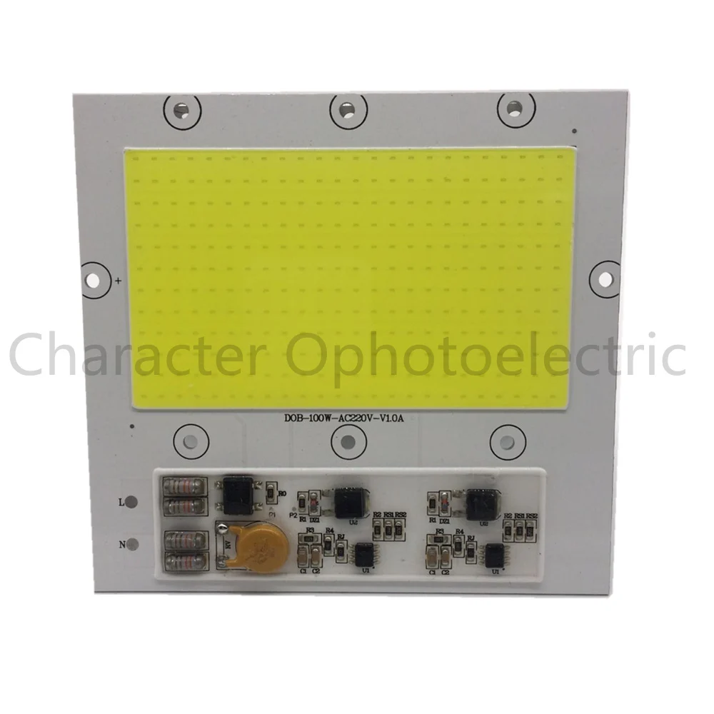 5 Pcs 100 W Lampu LED Smart IC COB Putih 6000-6500 K Lampu LED Lightning Protection 220AC