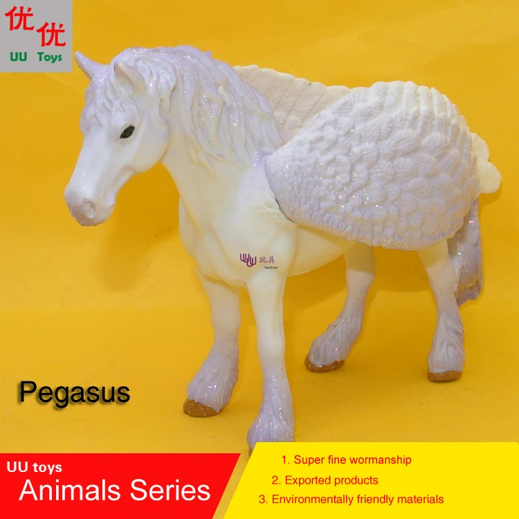 Hot toys: Mythology  Pegasus Horse Simulation model  Animals   kids  toys children educational props