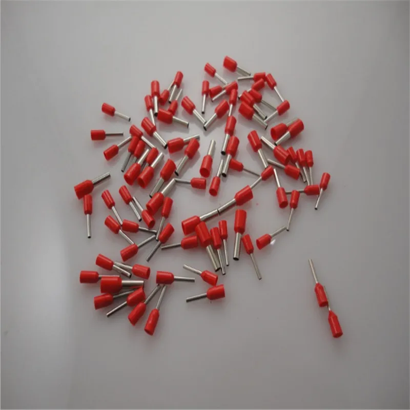 1000 pces 12 awg 4.0mm2 isolou as virolas terminais do fio da extremidade do cabo e4009