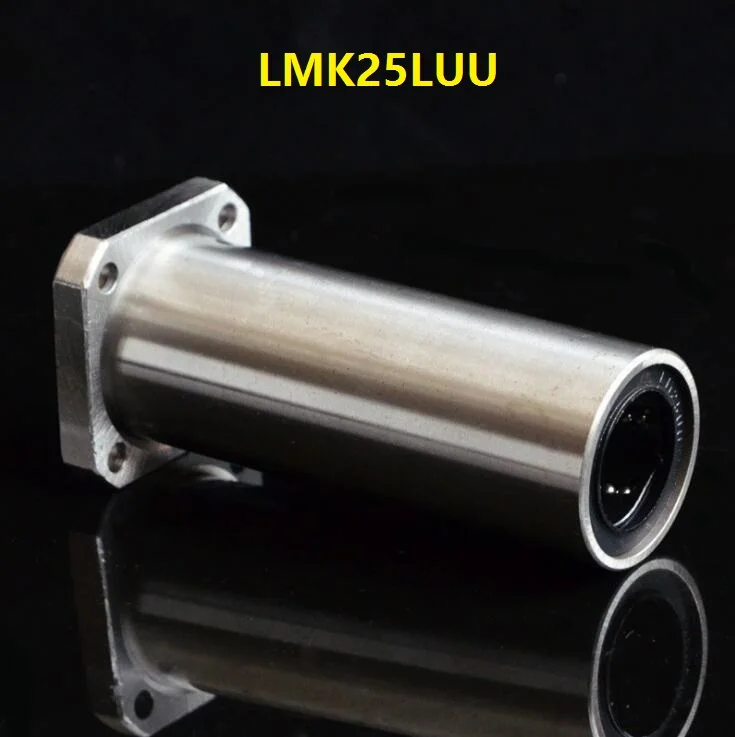 20pcs/lot LMK25LUU 25mm long type square Flange linear ball bearing bush bushing 25*40*112 mm