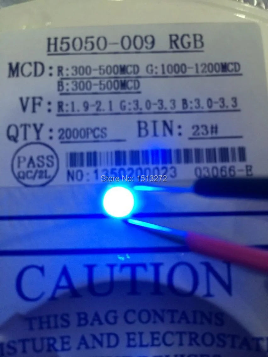 #CA SMD 5050 RGB LED High Power Flash Colorful light DIY 5050RGB Free shipping ON SALE!