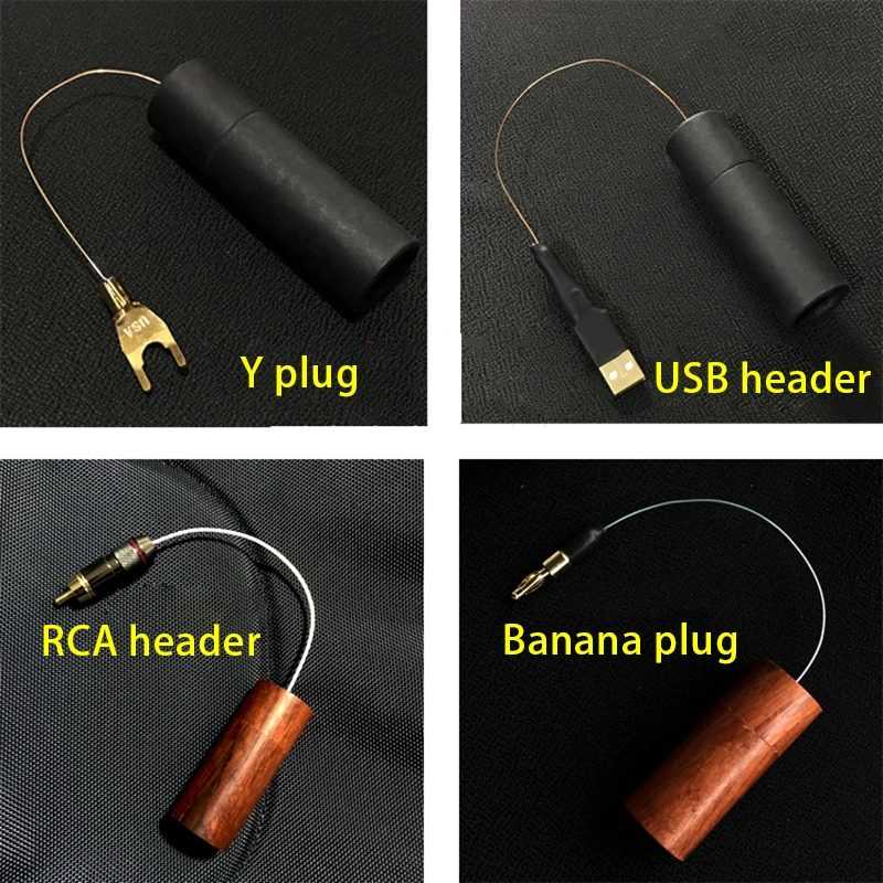 HiFi Audio Cable Ground Loop Noise Isolator GND Black Hole Eliminate Static Electricity Power Purifier Electronic Earth Wire