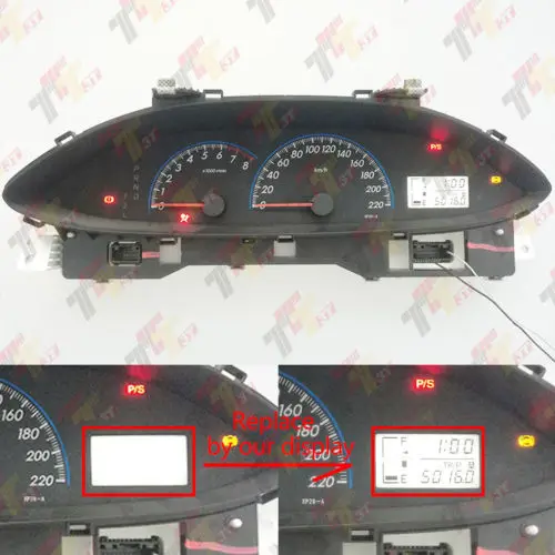 Dashboard Display for Toyota Vios instrument cluster (2008-2012)