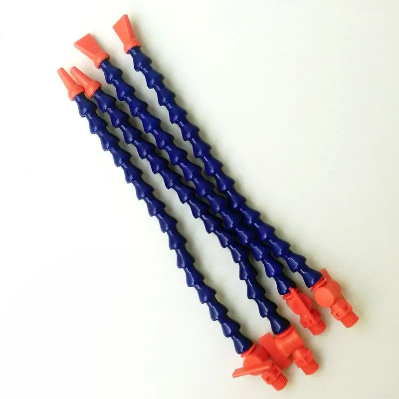 5pcs/lot  G1/4-300mm Flexible Plastic Water Oil Coolant Pipe Hose  Coolant Oil Plastic Pipe With Switch