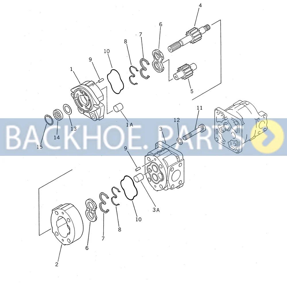 

Hydraulic Pump 705-51-11020 for Komatsu Wheel Loader WR8-1 WA70-1