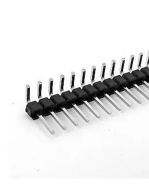 10pcs Right Angle 40-pin 2.54mm Male Header for Breadboard 1x40 Single Row