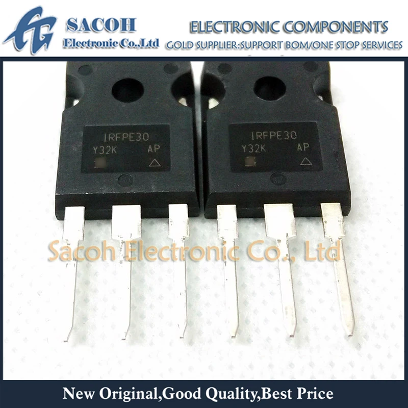 

New Original 10Pcs/Lot IRFPE30PBF IRFPE30 OR IRFPF30 OR IRFPG30 TO-247 4.1A 800V Powerful MOSFET Transistor