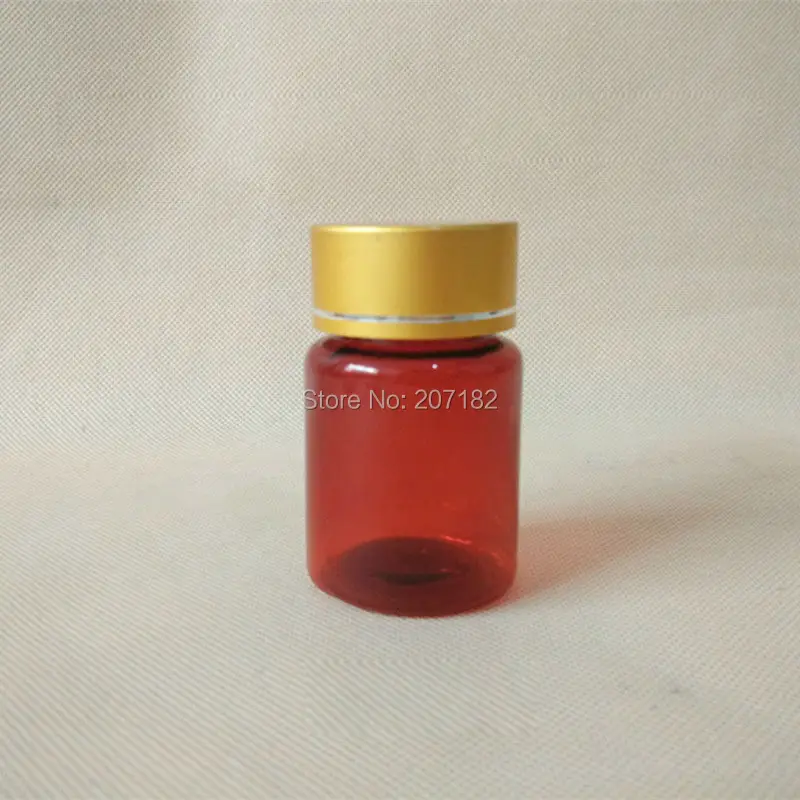 

(100pcs/lot) 60ml brown PET bottle,capsule bottle,essence bottle,amber plastic bottle with metal cap