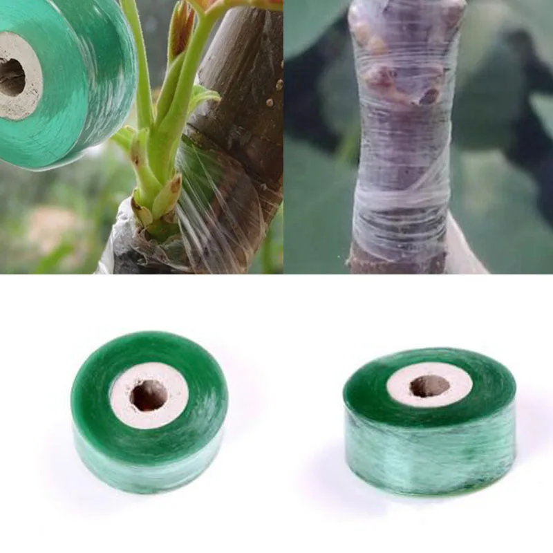 Self-adhesive Nursery Stretchable Fruit Tree Grafting Tape Garden Flower Vegetable Grafting Tapes 2CM x 100M / 1 Roll