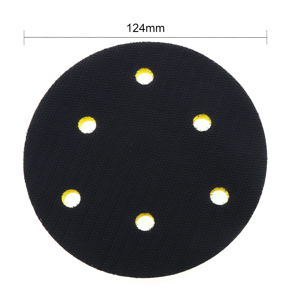 New Professional 5 Inch 12000rpm Dual Action Random Orbital Sanding Pad with 6 Holes and Hairy Surface for Pneumatic Sanders