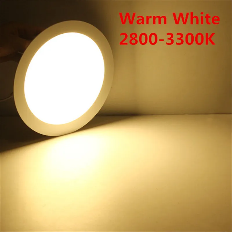 25W LED ceiling recessed grid downlight / round or square panel light 85-265V Driver Included