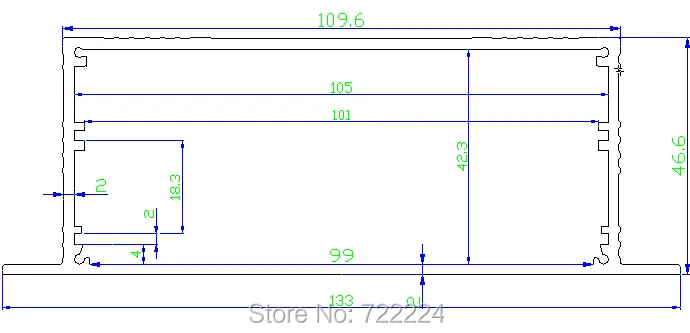 10 pcs/lot 133*46*150mm wall-mounted aluminum box for electronic project power amplifier alloy DIY junction outlet meter case