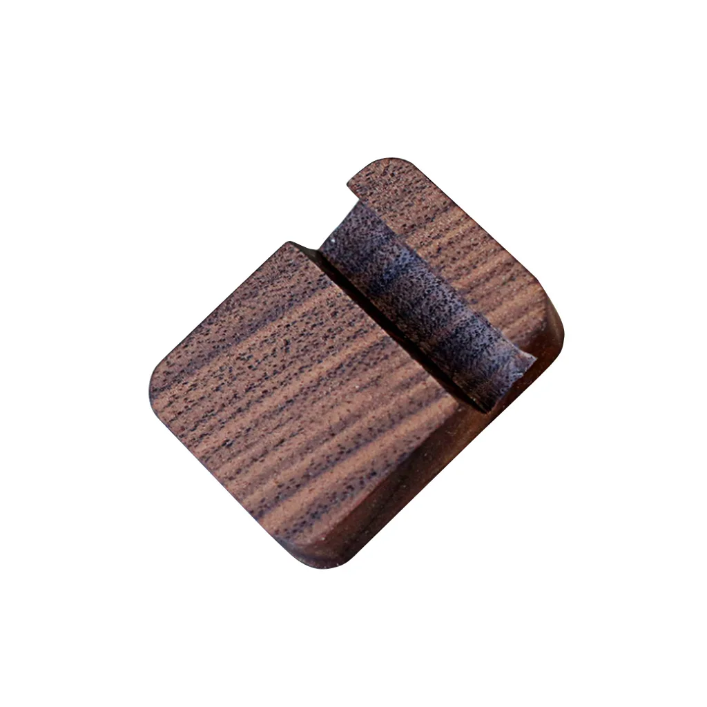 Universal Solid Wood Cell Phone Desk Stand Holder for Mobile Phone Tablet PC E-reader, .2x5.8x1.5cm