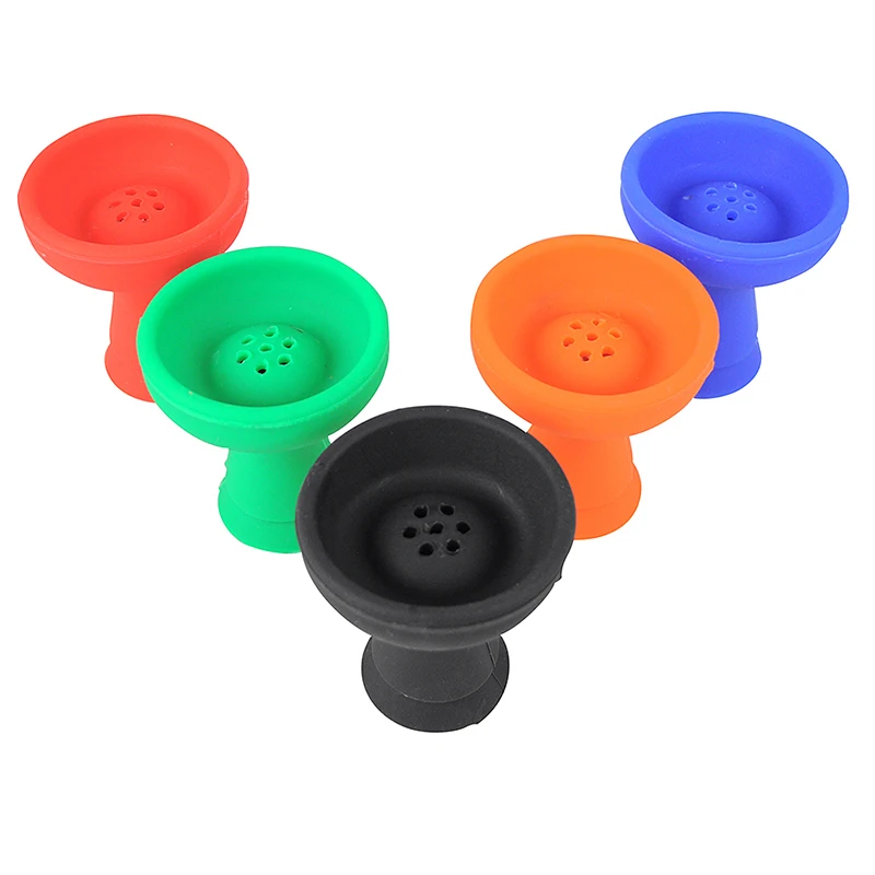 7 Hole Funnel Silicone Hookah Bowl Phunnel Shisha Accessory Nargila Sheesha Coal Holder Narguile Chicha Parts Nargileh Head Top