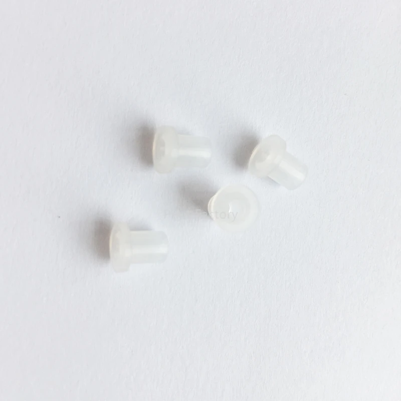 4 Pcs CISS Hollow Plugs White Transparent Ink Rubber Plug Empty Connector For Cartridge