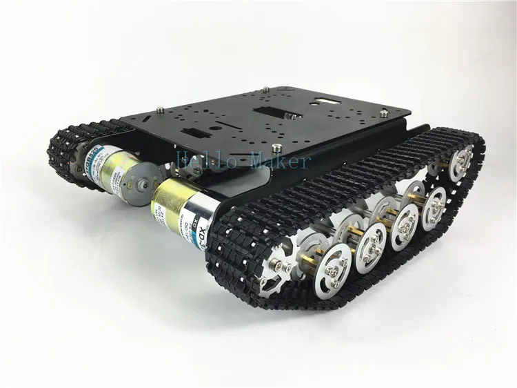 Tanque amortiguador TS100, chasis de coche con orugas, 37 motores, Robot de plataforma de desarrollo de coche inteligente
